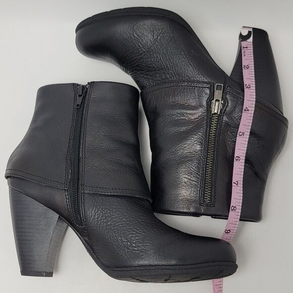 B.O.C Børn Concept Womens Leather Side Zip Block Heels Ankle Bootie Size 8.5 - Picture 8 of 14